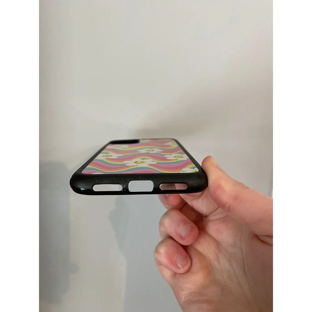 Phone Case Unisex iPhone 11 Multicolor Retro Wavy Daisy Smiley‎ Face Groovy